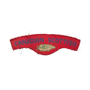 Canadian Scottish Regiment – Printed shoulder title
