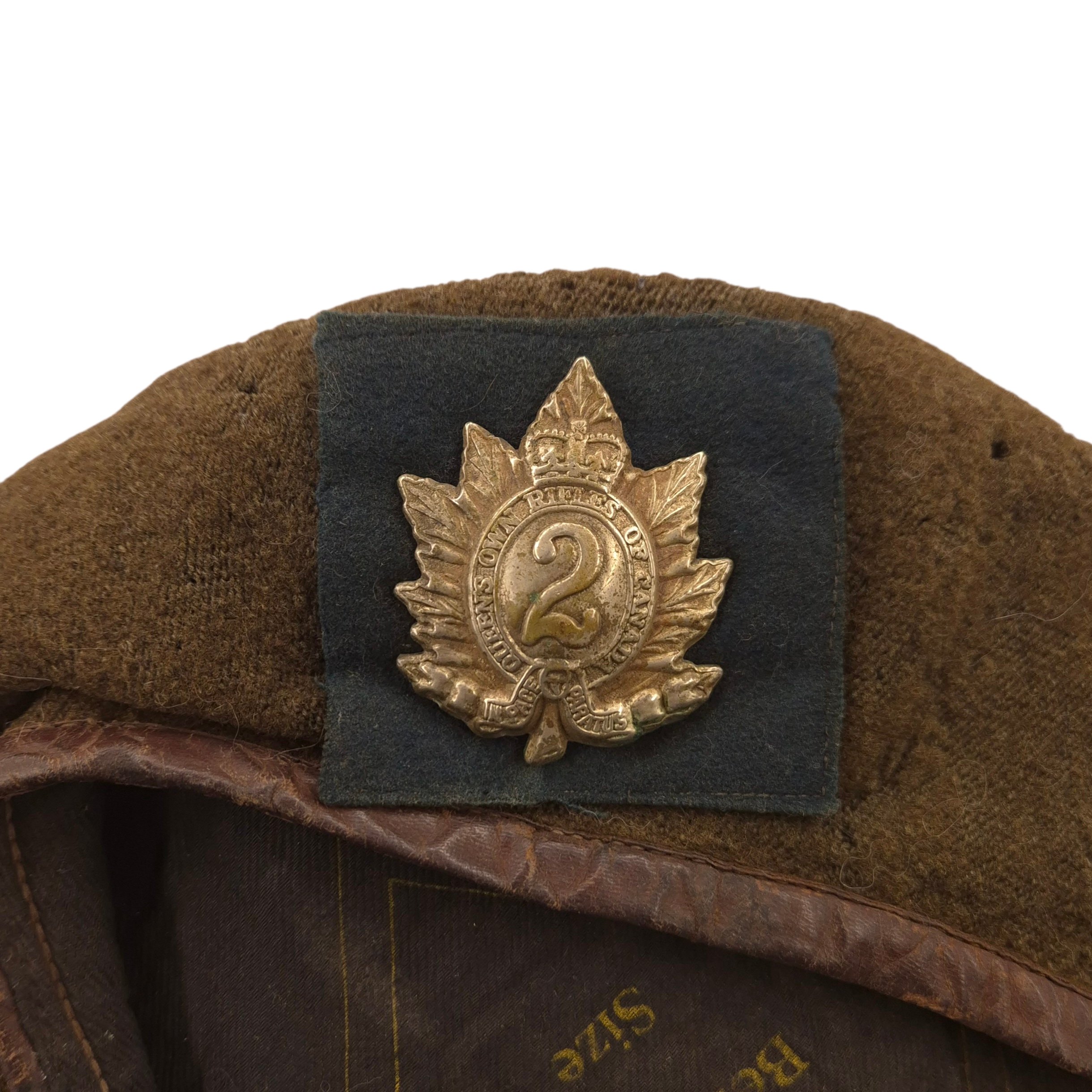 Queen's Own Rifles of Canada – Beret 1944 — image 2