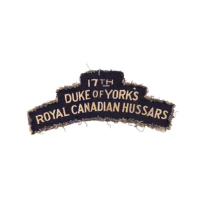 17th Duke of York's – Printed shoulder title