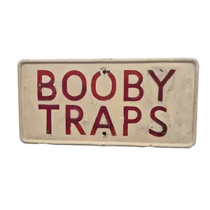 British Booby Traps Sign – F&L 1944