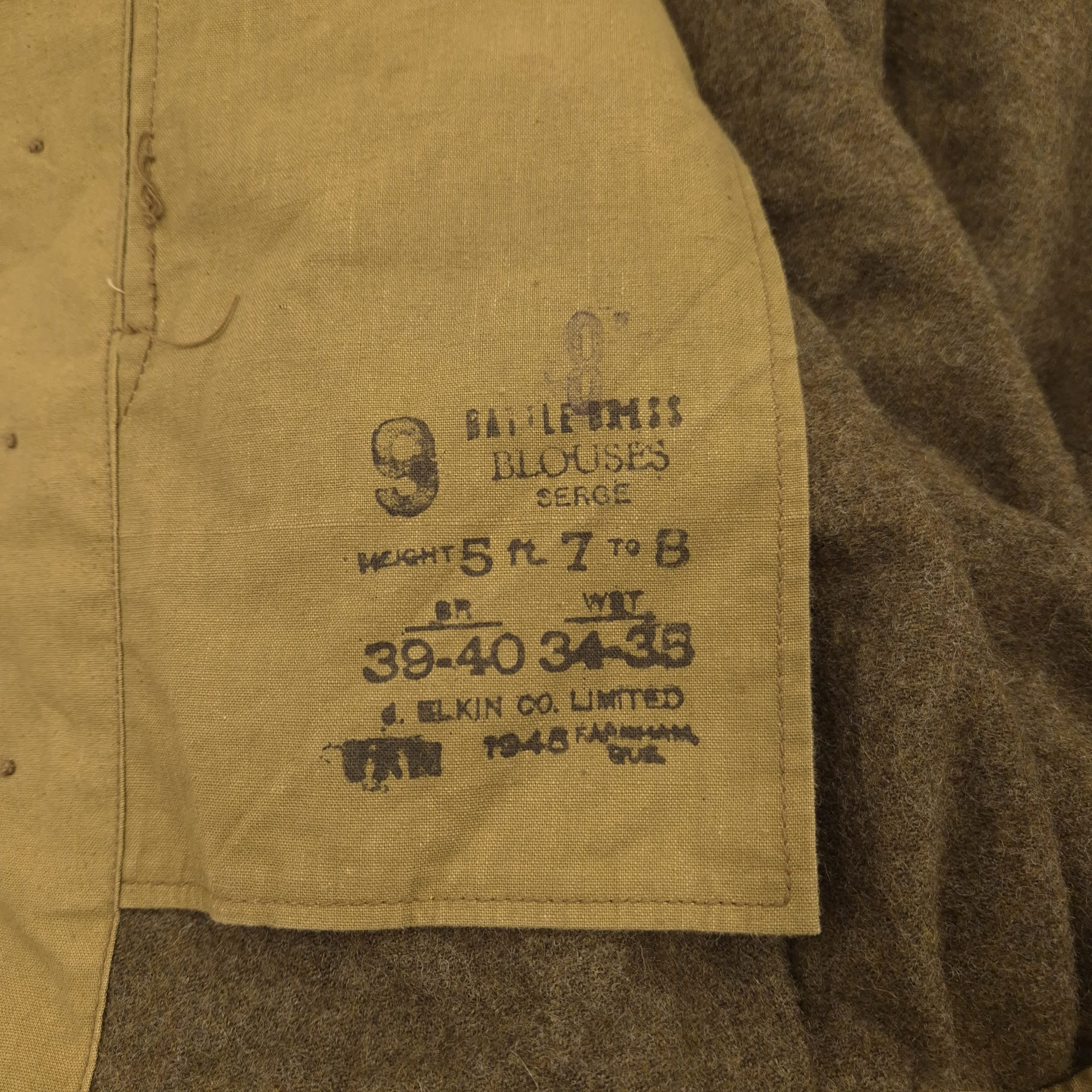 Canadian P37 Battle Dress Jacket — image 3