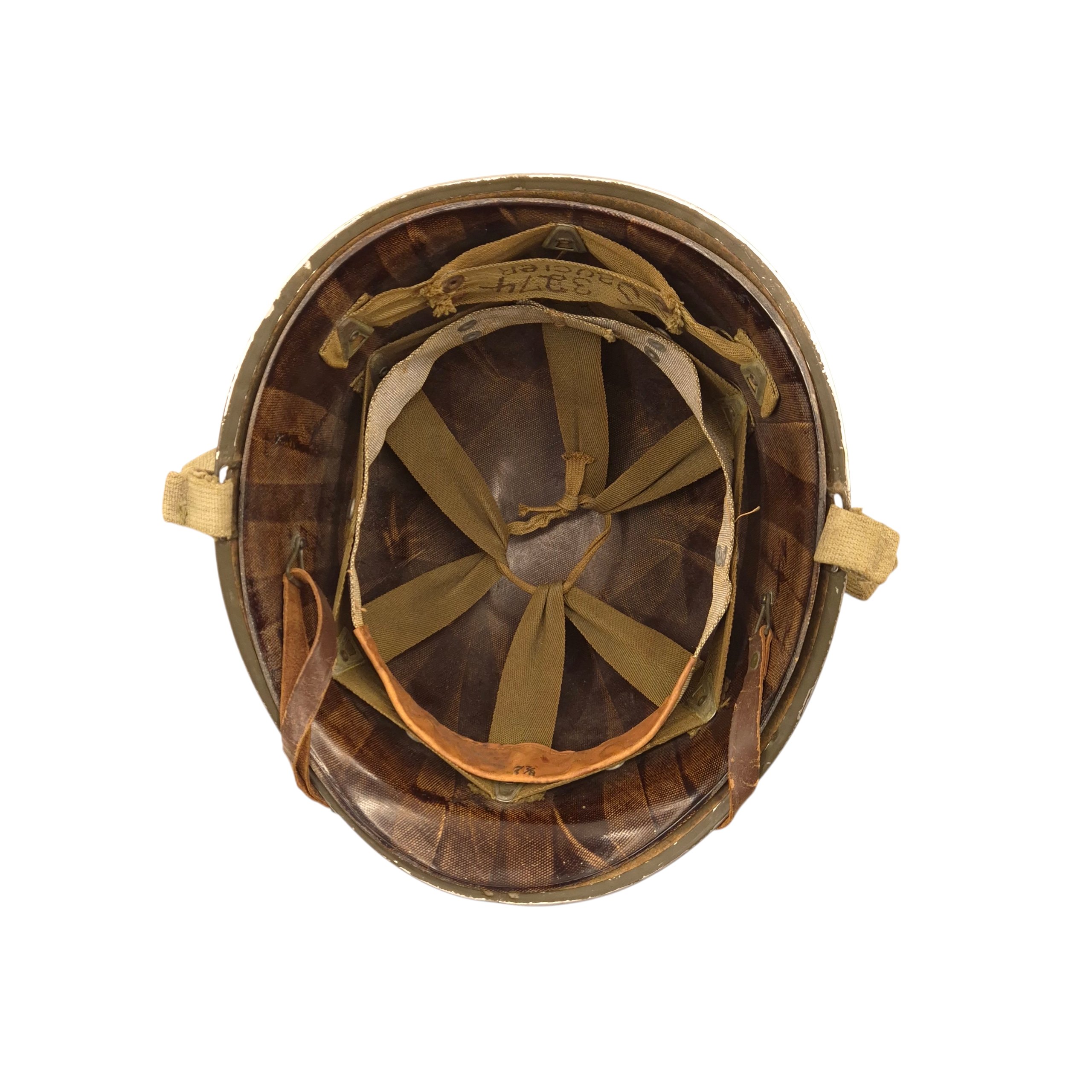 U.S. M1 Fixed-Bale helmet with early INLAND liner — image 2