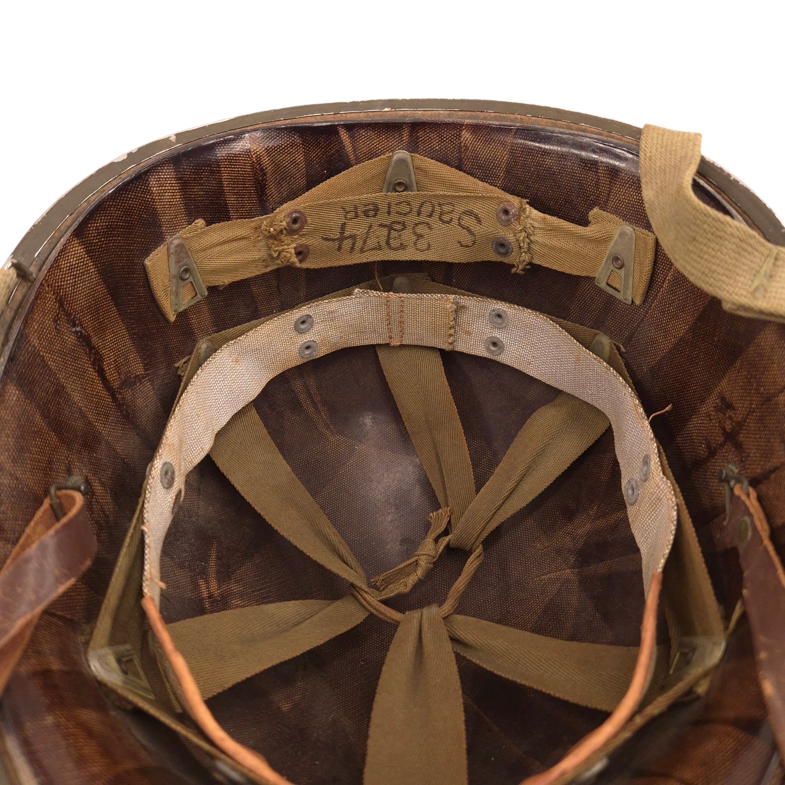 U.S. M1 Fixed-Bale helmet with early INLAND liner — image 8