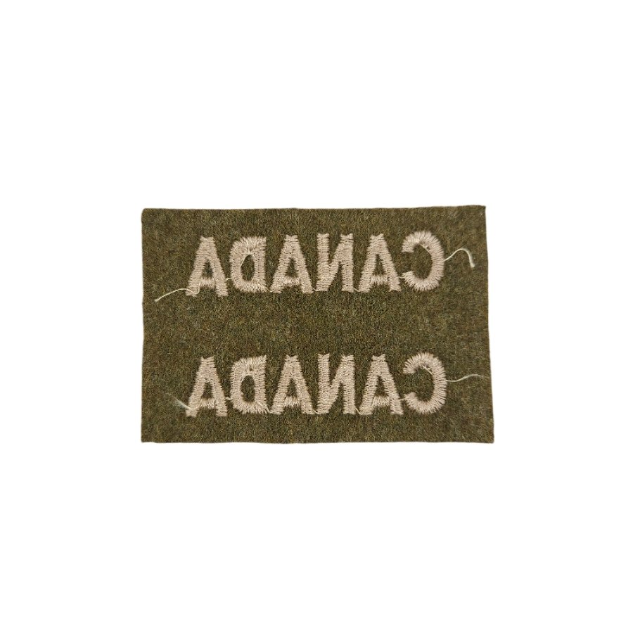 CANADA – Pair of uncut embroidered shoulder titles — image 2