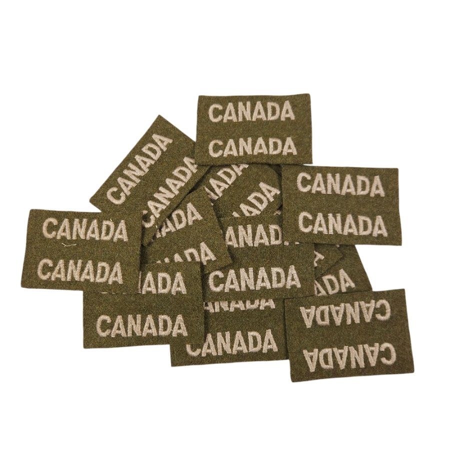 CANADA – Pair of uncut embroidered shoulder titles — image 3