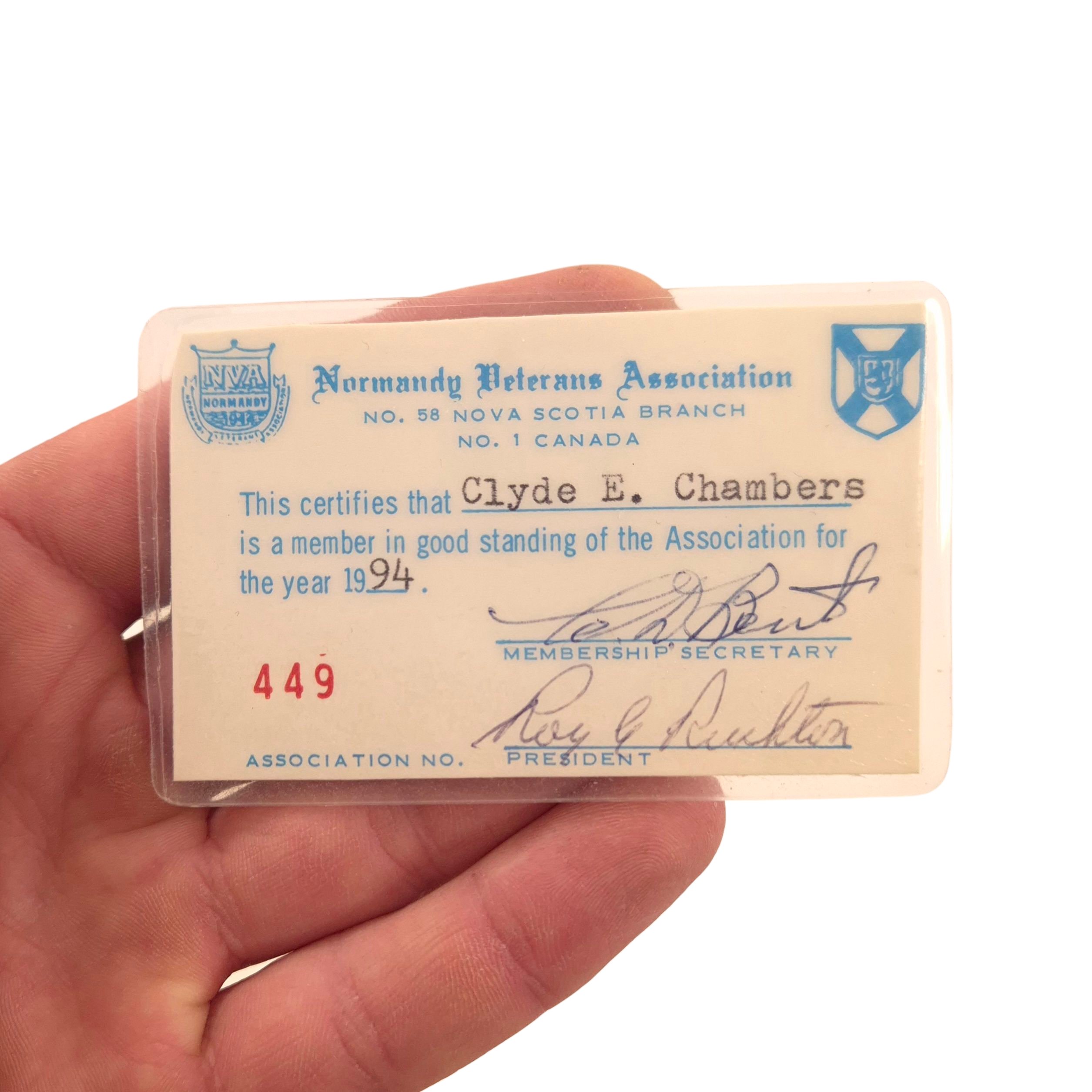 RCOC Grouping – Named to L/Cpl. Clyde Edward CHAMBERS (F-51685) — image 34