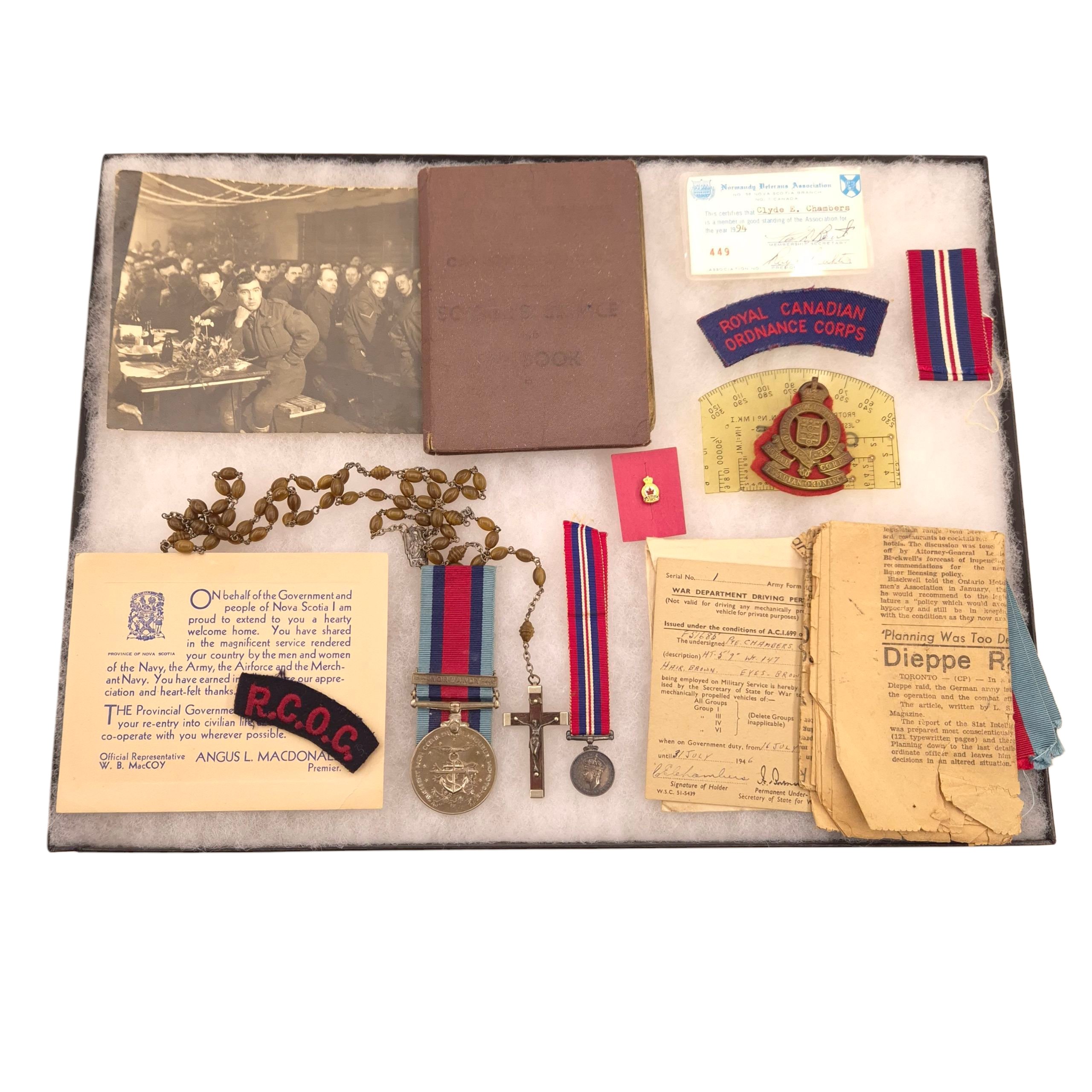 RCOC Grouping – Named to L/Cpl. Clyde Edward CHAMBERS (F-51685) — image 4