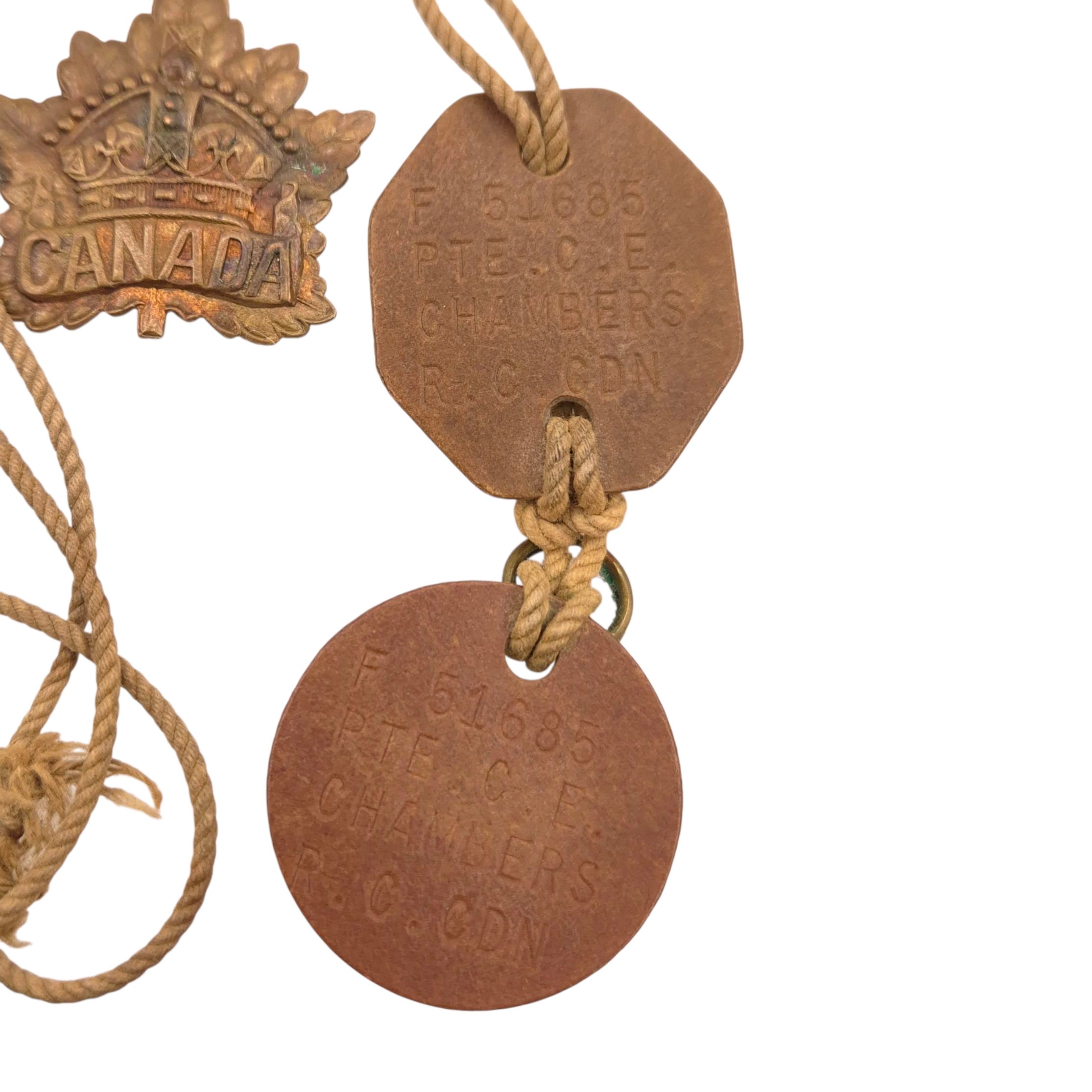 RCOC Grouping – Named to L/Cpl. Clyde Edward CHAMBERS (F-51685) — image 7