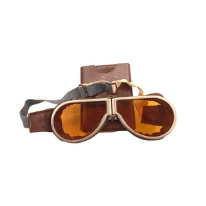 British Dispatch Rider's Goggles in metal box