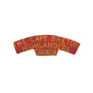 Cape Breton Highlanders – Printed shoulder title