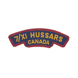 7/XI Hussars – Printed shoulder title