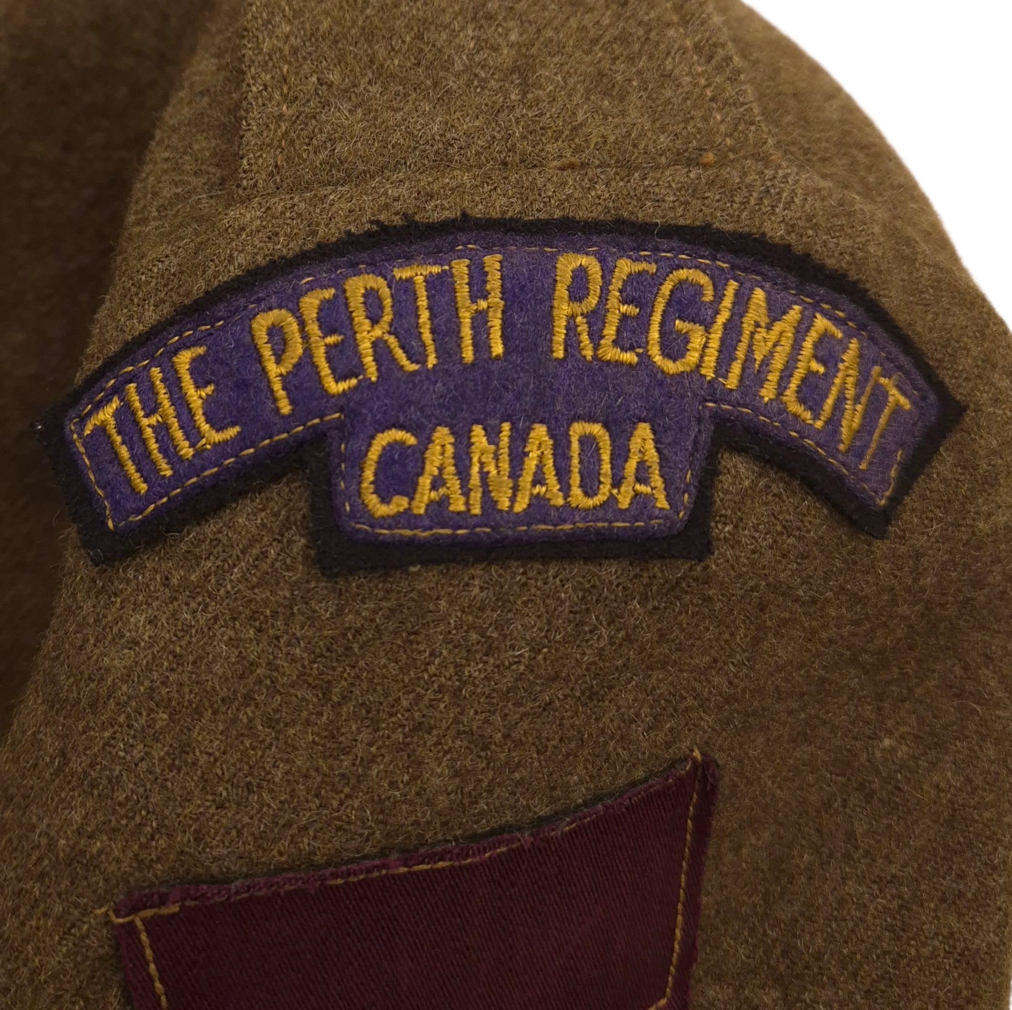 Perth Regiment Battle Dress Jacket – I.O.D.E. Shoulder Titles — image 7