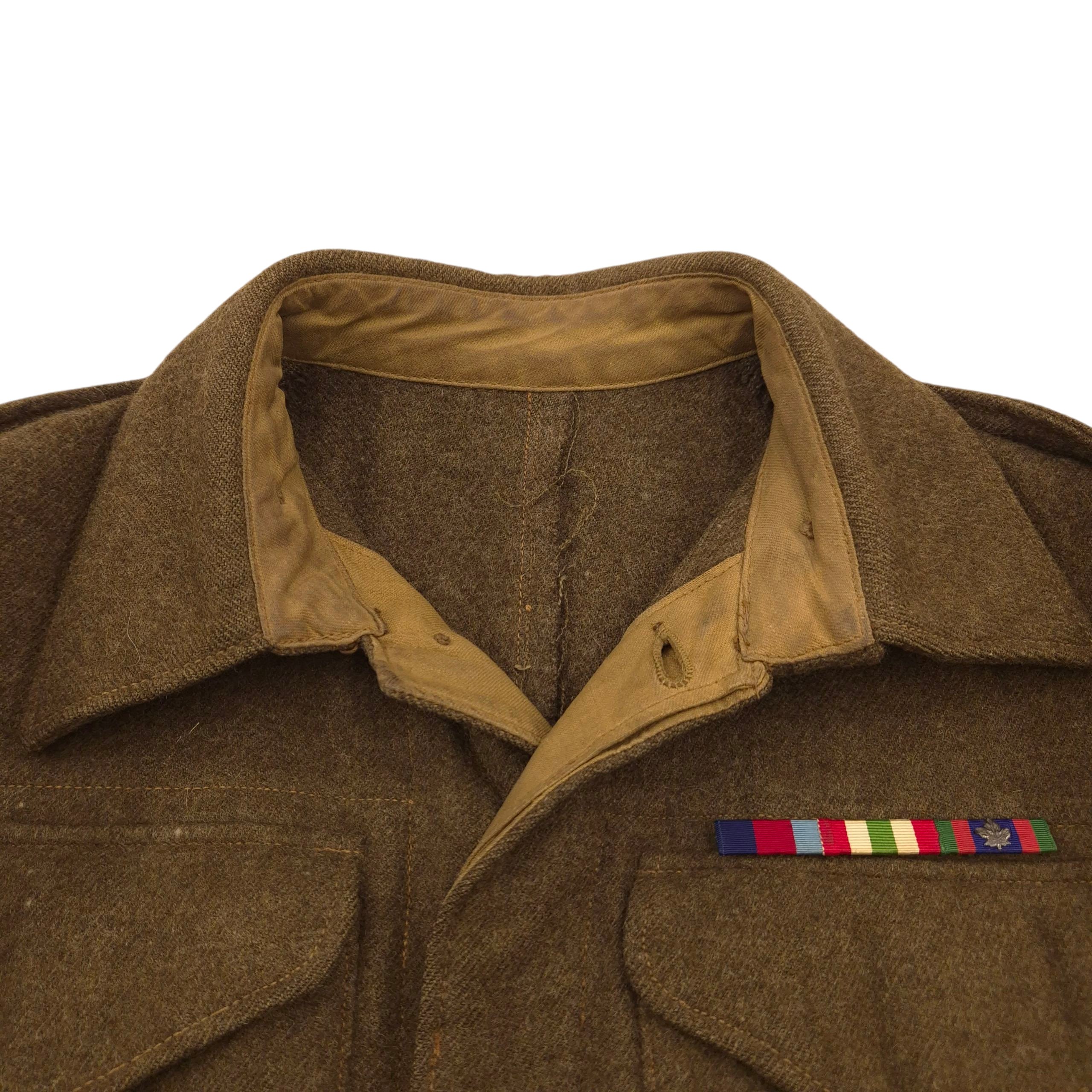 Perth Regiment Battle Dress Jacket – I.O.D.E. Shoulder Titles — image 9