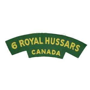 6th Royal Hussars – Printed shoulder title
