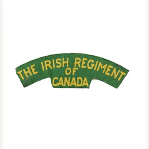 Irish Regiment of Canada – Printed shoulder title