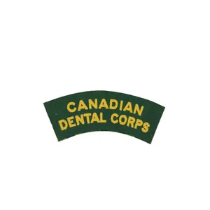 Canadian Dental Corps – Printed shoulder title