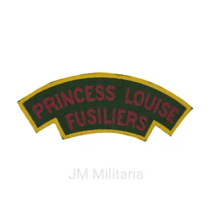 Princess Louise Fusiliers – Printed shoulder title