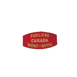 Fusiliers de Mont-Royal – Printed shoulder title