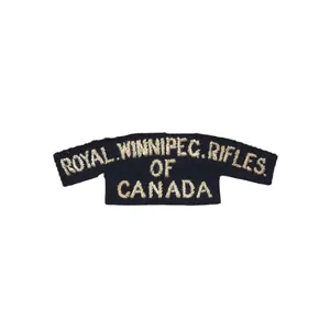 Royal Winnipeg Rifles – Embroidered shoulder title