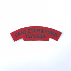 Carleton & York Regiment – Printed shoulder title