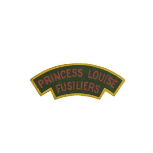 Princess Louise Fusiliers – Printed shoulder title