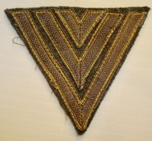 WWII GERMAN COASTAL ARTILLERY HAUPTGEFREITER'S RANK CHEVRON
