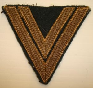 WWII GERMAN COASTAL ARTILLERY OBERGEFREITER'S RANK CHEVRON