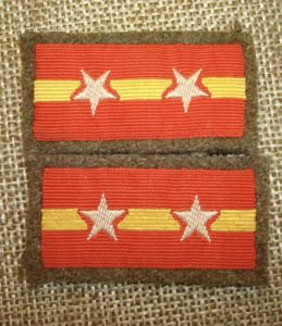WWII JAPANESE SERGEANT'S COLLAR TABS