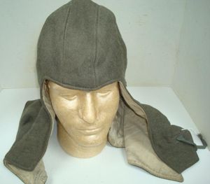 WWII GERMAN REVERSIBLE HOOD FOR KOPFHAUBE