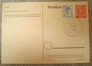 WEST GERMAN DACHAU FIRST DAY COVER