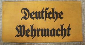 WWII GERMAN DEUTSCHE WEHRMACHT ARMBAND