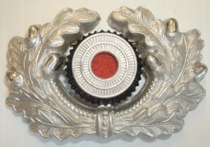 WWII GERMAN VISOR CAP ONE PIECE WREATH AND COCADE