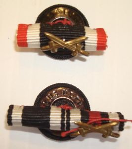 WWII GERMAN BUTTON HOLE RIBBONS (2)