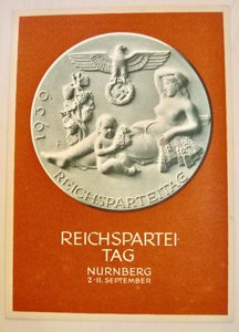 WWII GERMAN REICHSPARTEITAG 1939 POSTCARD