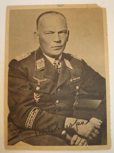 WWII GERMAN GENERALOBERST RICHTHOFEN POSTCARD