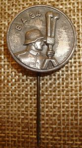 WWII GERMAN ARTILLERY STICKPIN