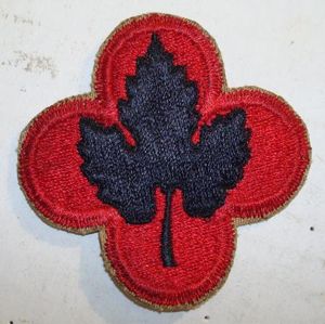 WWII 43rd INFANTRY PATCH