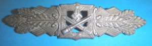 WWII GERMAN CLOSE COMBAT BADGE SILVER