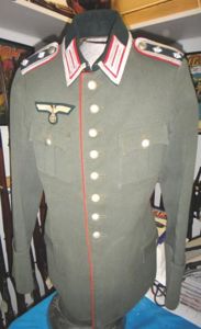 WWII GERMAN WALKING OUT DRESS NCO TUNIC ARTILLERY