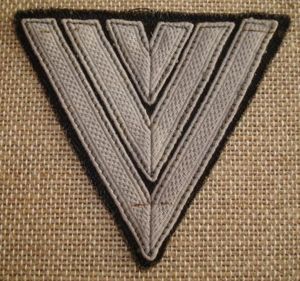 WWII GERMAN LW HAUPTGEFREITER'S DRILL TUNIC RANK CHEVRON