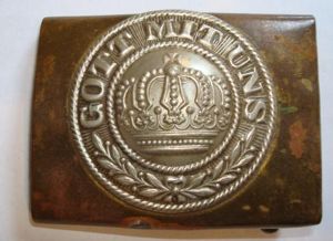 EARLY PRUSSIAN EM/NCO'S BELT BUCKLE