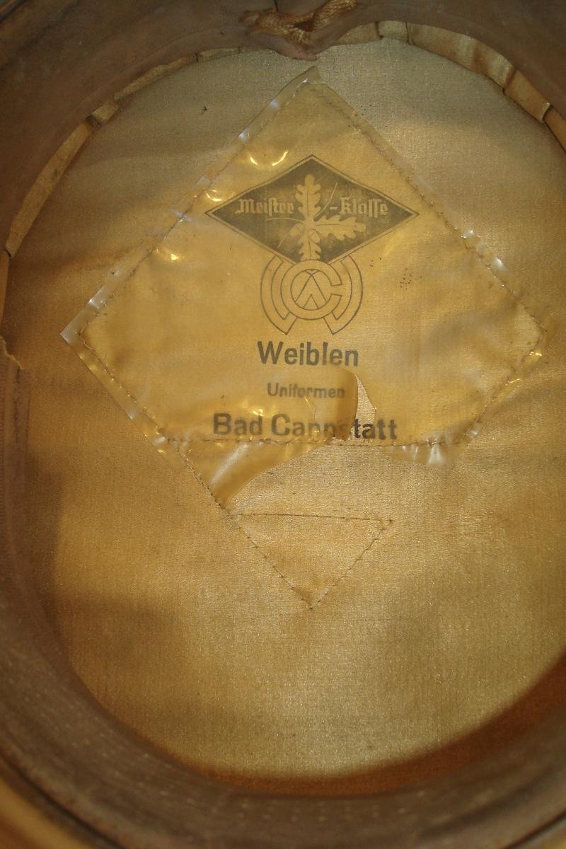 WWII GERMAN SIGNALS OFFICER VISOR CAP — image 5