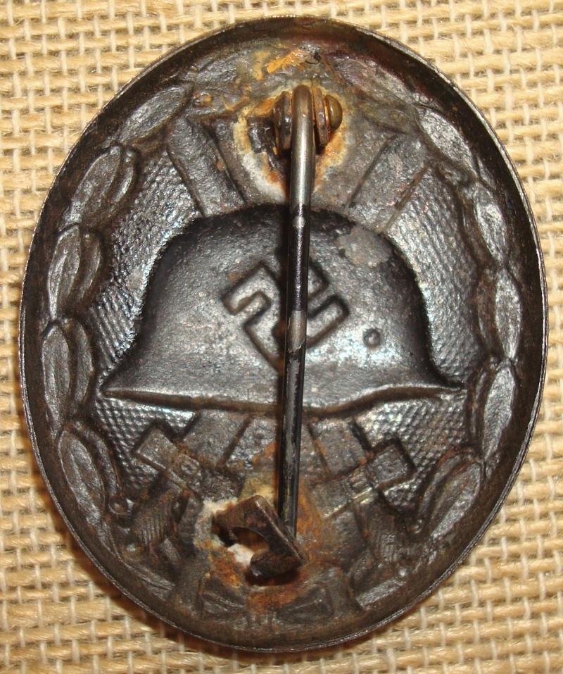 WWII GERMAN BLACK WOUND BADGE, 1939 — image 2