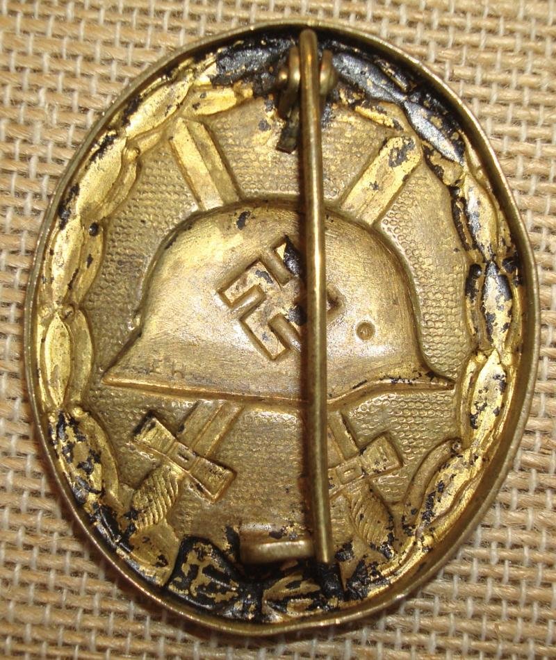 WWII GERMAN BLACK WOUND BADGE, 1939 — image 2