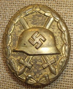 WWII GERMAN BLACK WOUND BADGE, 1939