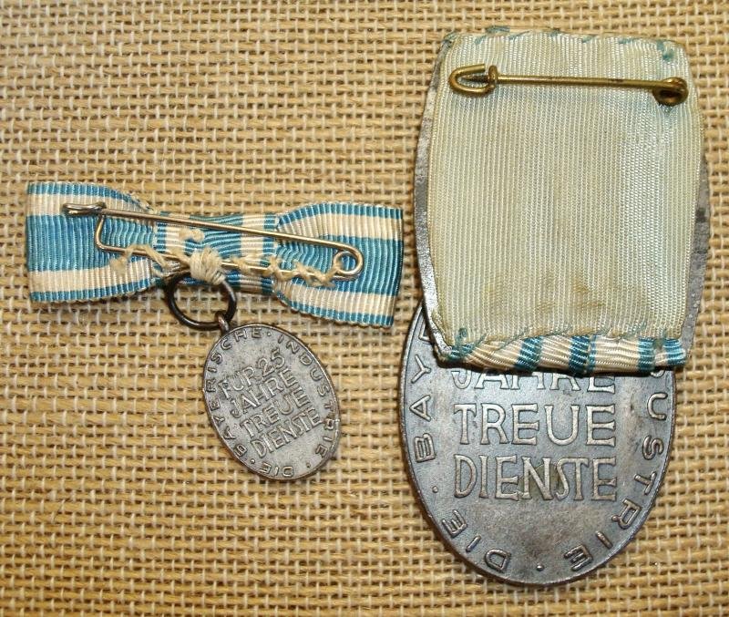 Bavarian 25 Year Labor Service Medal — image 2