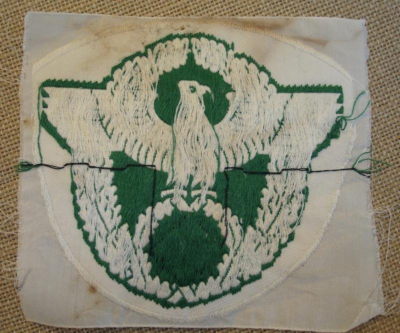 WWII GERMAN POLICE SPORTS SHIRT EAGLE — image 2