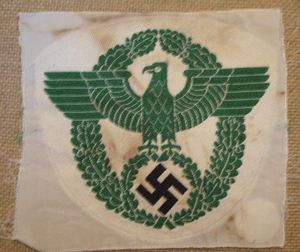 WWII GERMAN POLICE SPORTS SHIRT EAGLE