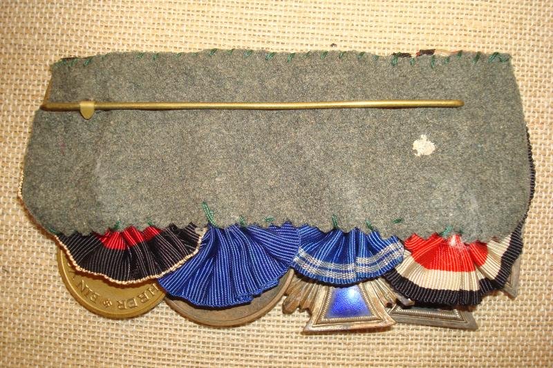 WWII GERMAN SS, POLITICAL MEDAL BAR — image 3