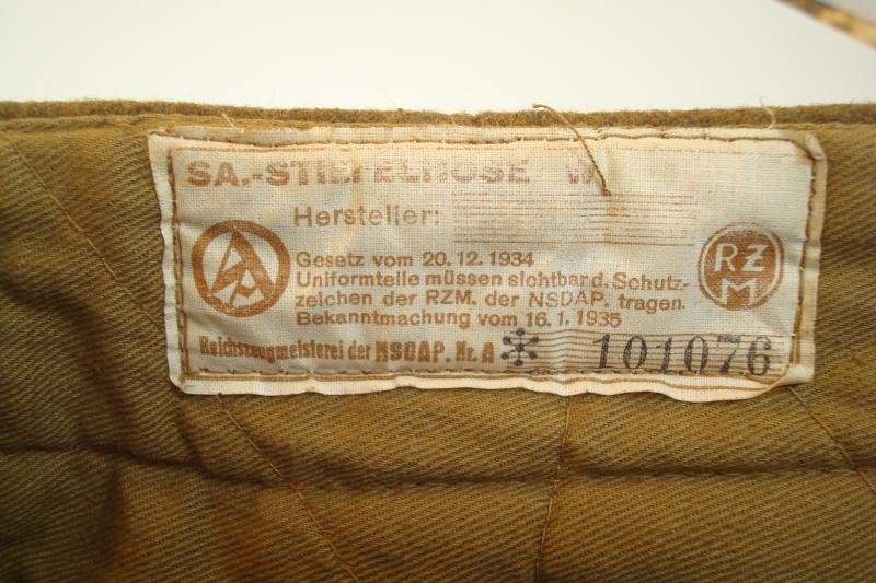WWII GERMAN SA PERSONNEL'S BREECHES MINT ! — image 5